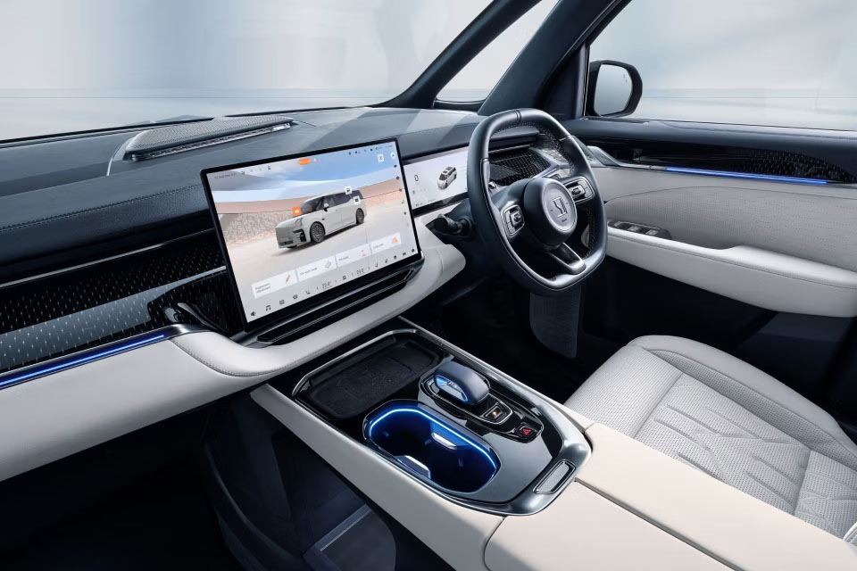 Centre console screen i a Zeekr 009
