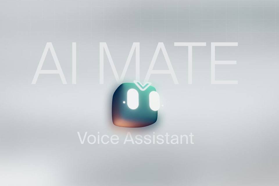 AI mascot with text around it