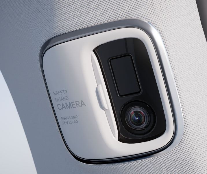 Close up of a cars interior camera