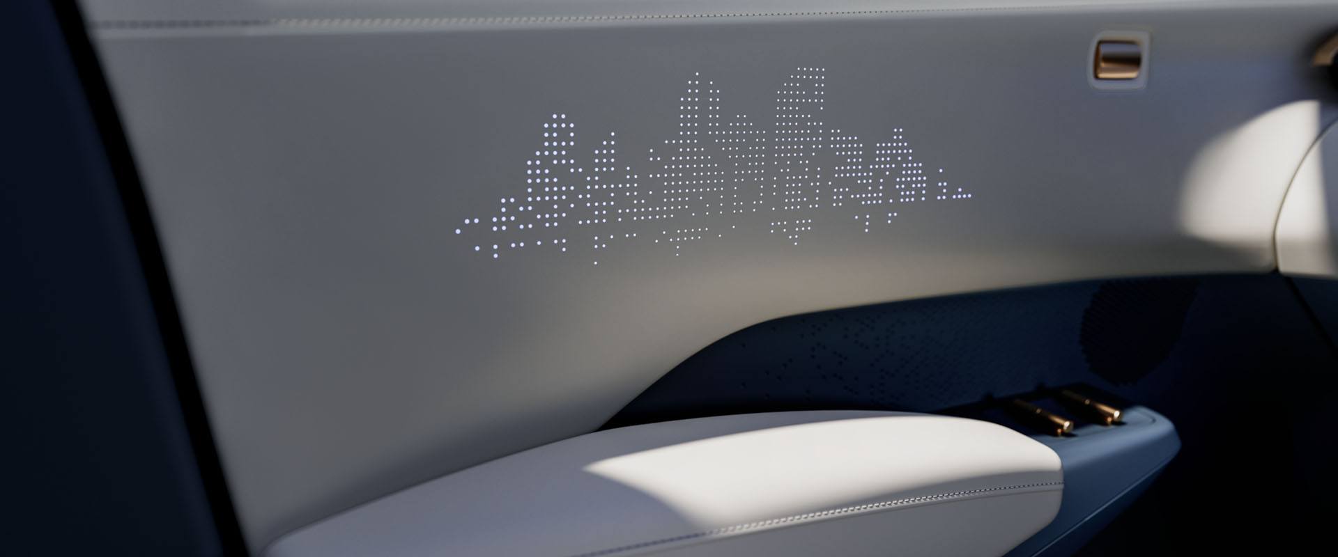 White upholstery in a Zeekr EV