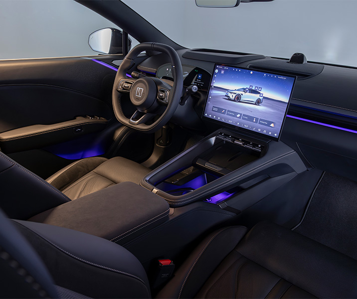 Left hand drive interior of a 7GT